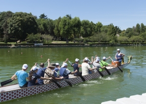 We organised a team building Dragon Boat for Anritsu