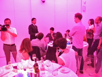 Reference of corporate dinner with Sky Digital